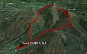 la Rhune depuis Olhette