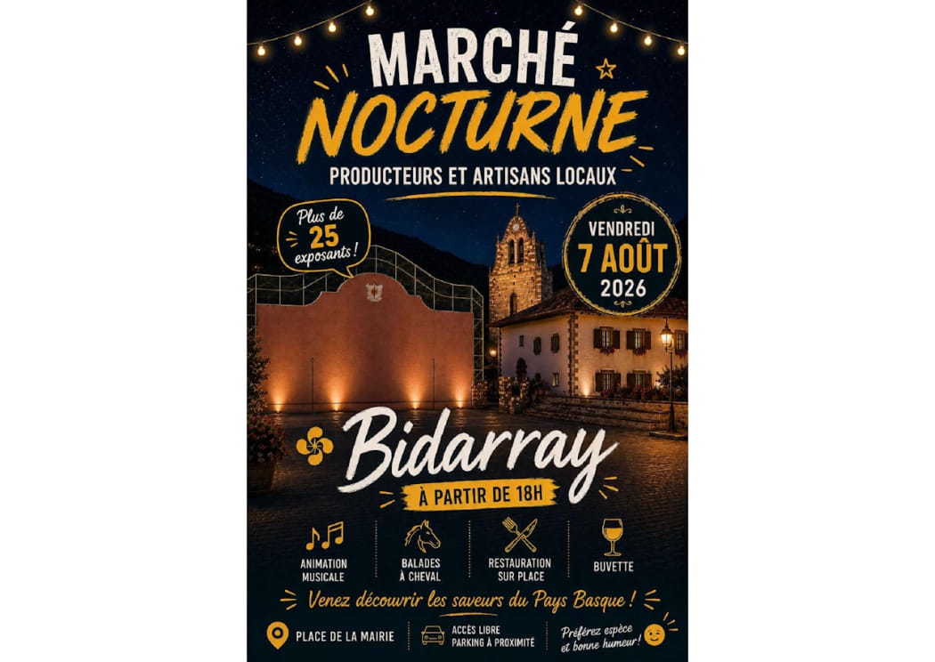 GAUEKO MERKATUA – Marché Nocturne à Bidarray